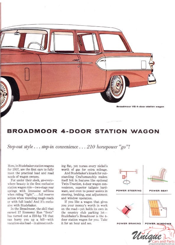 1957 Studebaker Wagons Brochure Page 5
